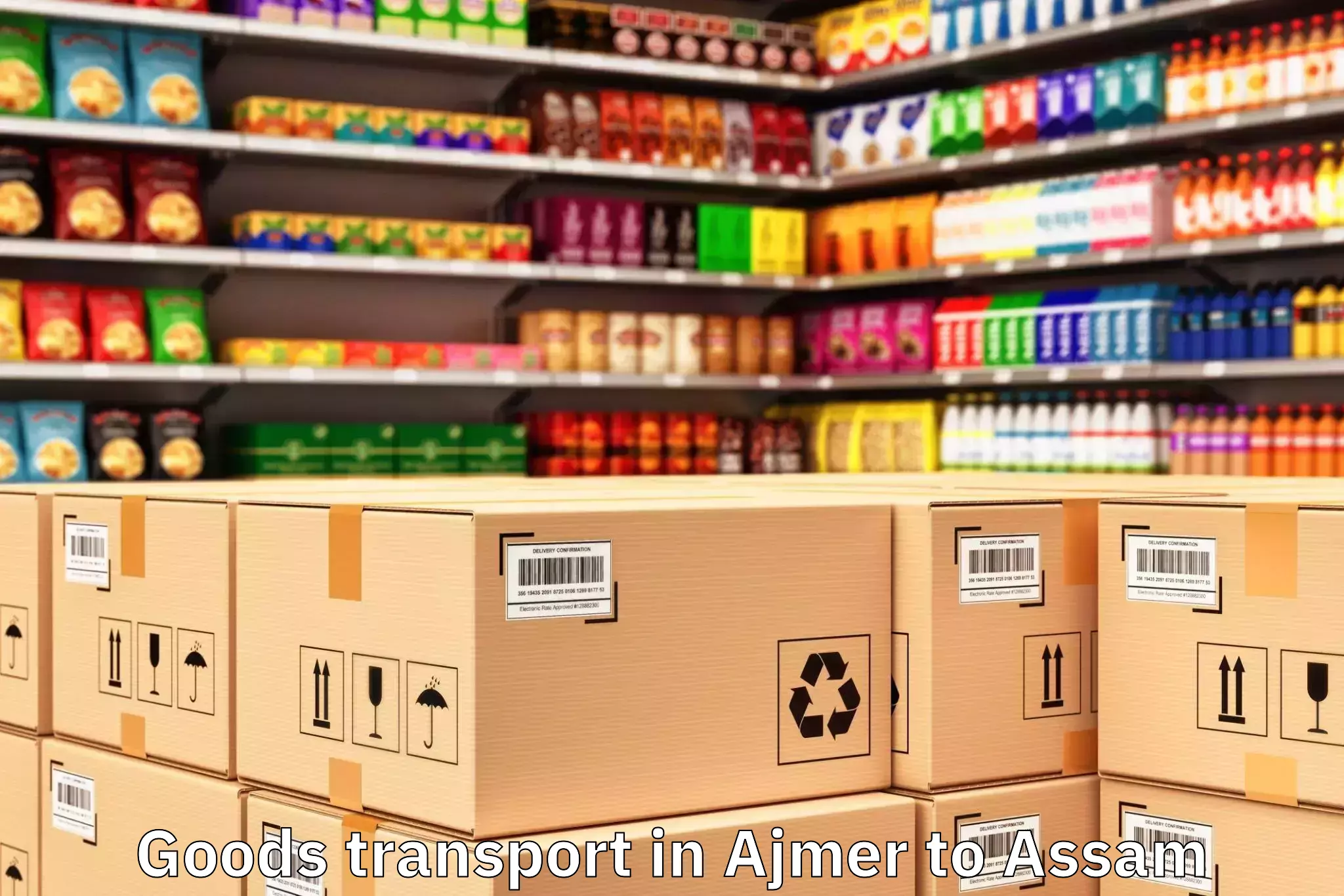 Discover Ajmer to Assam Goods Transport