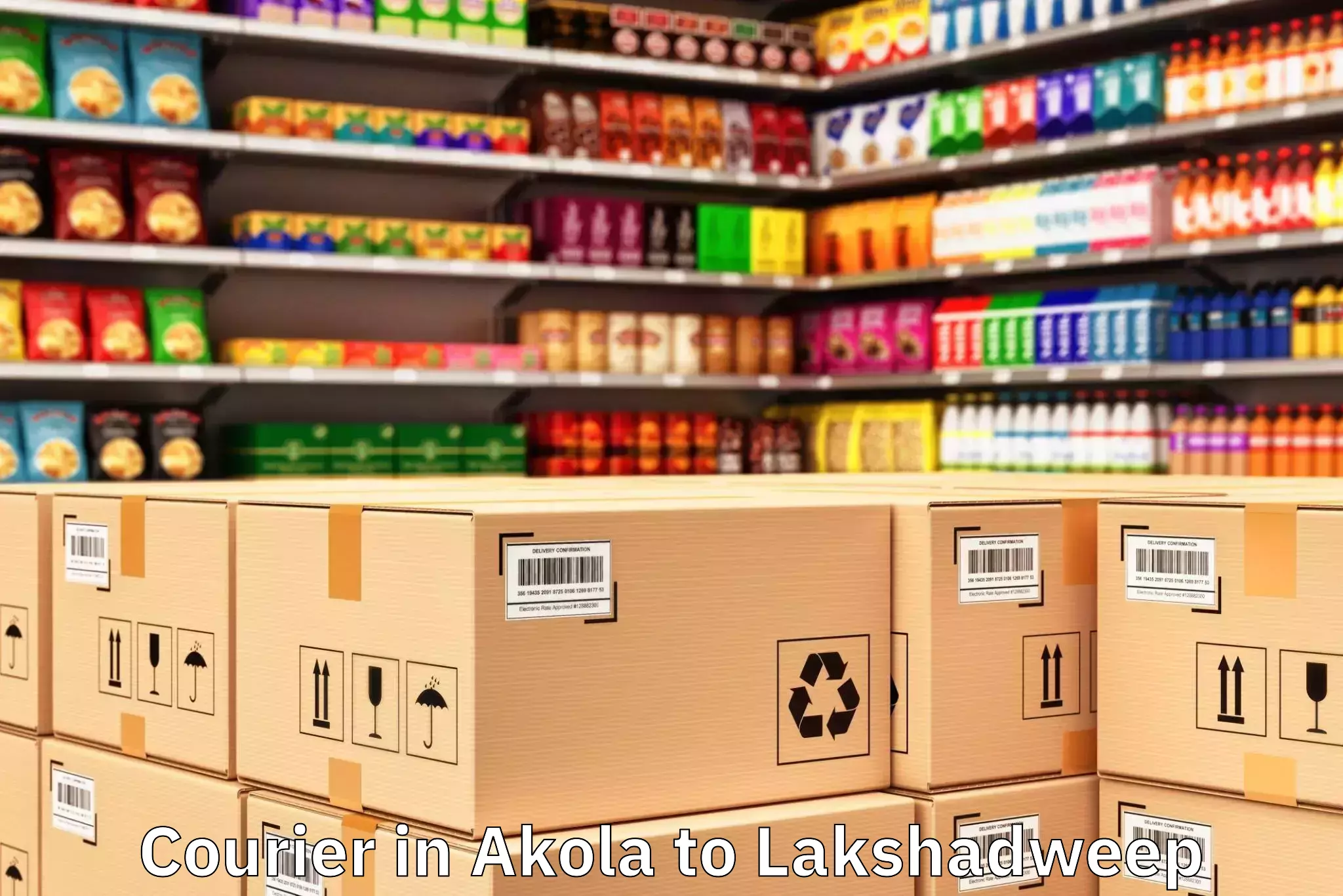 Top Akola to Lakshadweep Courier Available